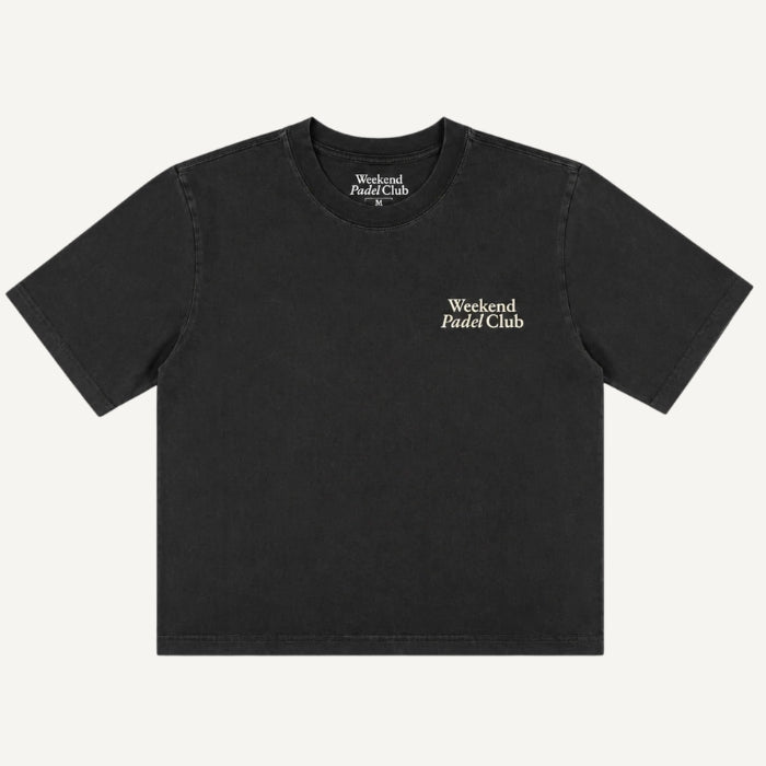Club Cropped Tee - Vintage Black