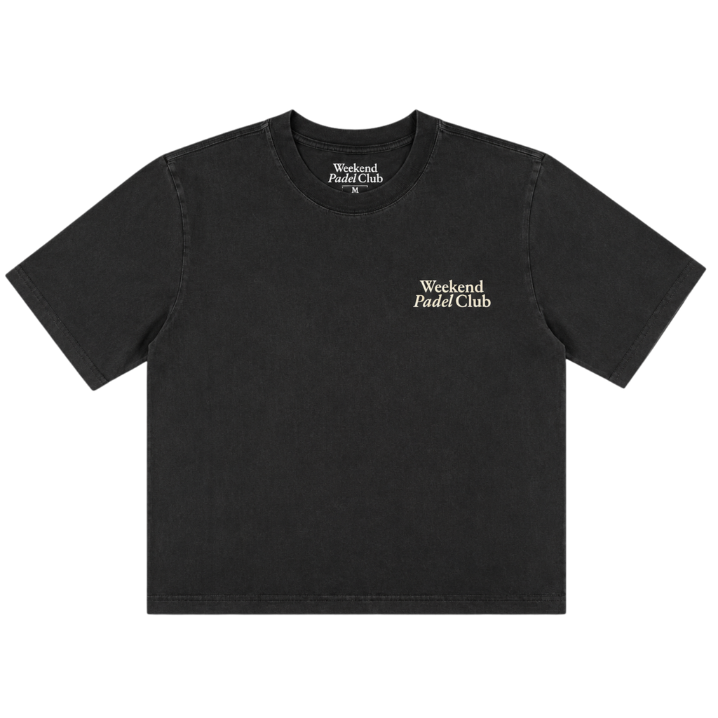 Club Cropped Tee - Vintage Black