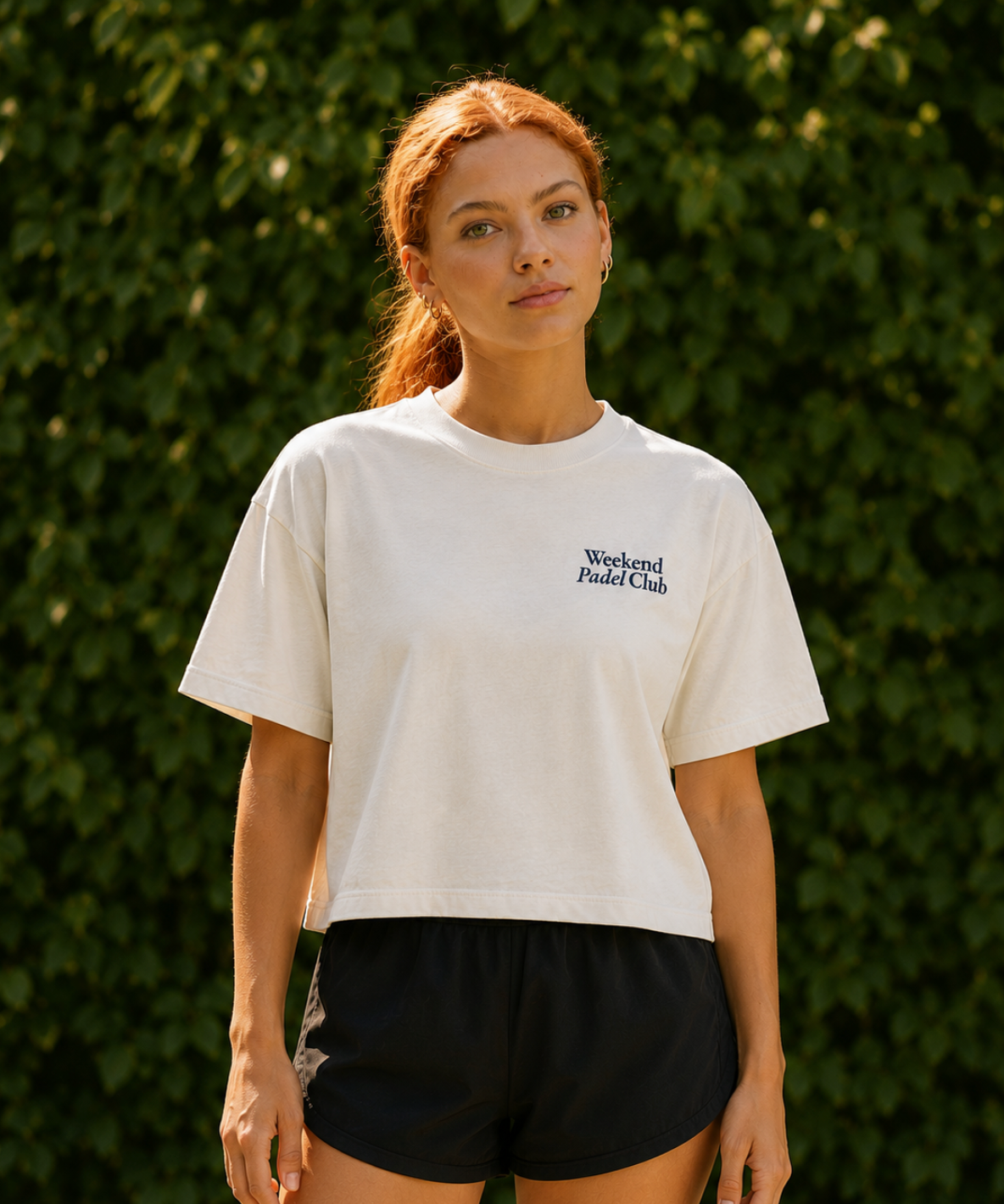 Club Cropped Tee - Natural